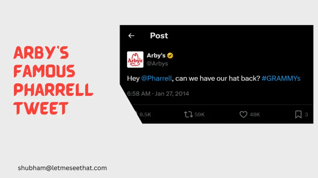 Arby’s Famous Pharrell Tweet